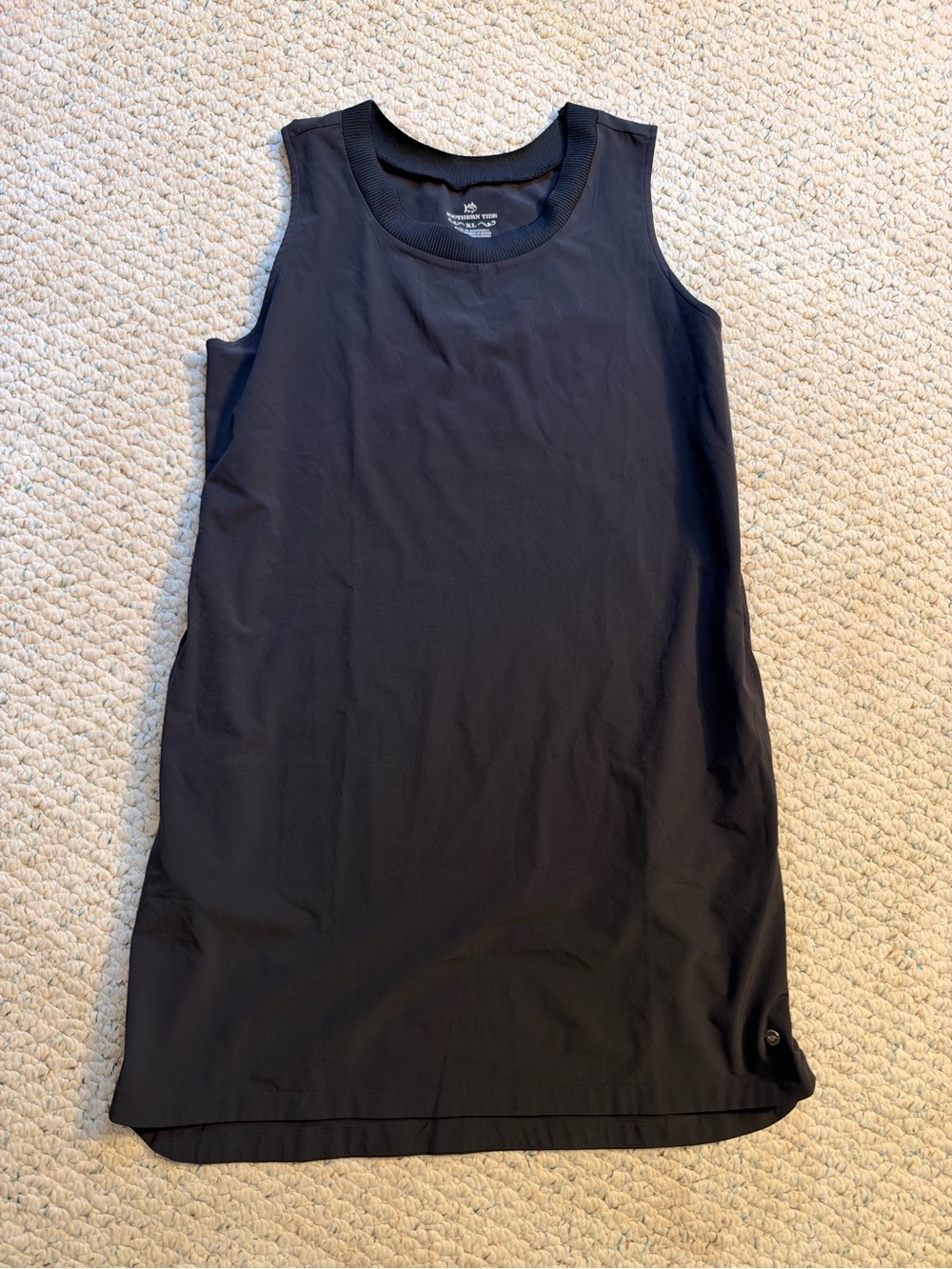 Southern Tide Black Sleeveless One-Piece Dress
